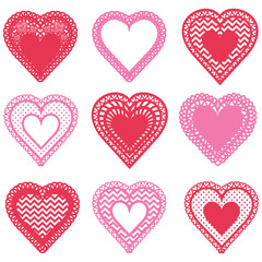 Hearts Shape Pattern Design