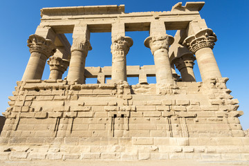 Fototapeta premium Trajan's Kiosk on Agilika island, Aswan (Egypt)