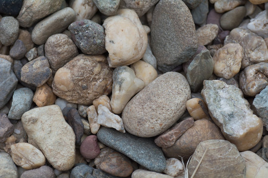 Pebbles lined the walkway.