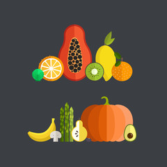 Fresh Vegetables and Fruits