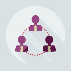 Flat modern design with shadow icons business icon