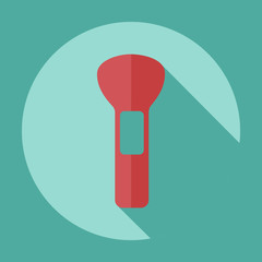 Flat modern design with shadow icon Makeup Brush