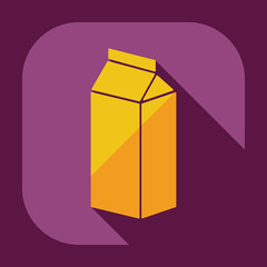 Flat modern design with shadow icons beverage