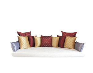 Set of colorful pillows
