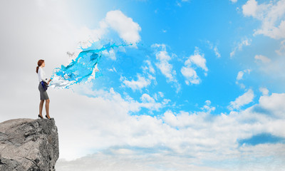 Playing melody of success