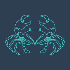 crab logo vector