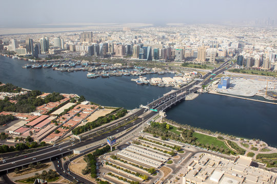 bridge over the river in Dubai, United Arab Emirates