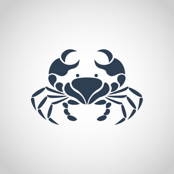 crab logo vector