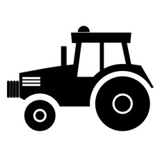 Tractor sign icon