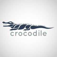 Obraz premium crocodile logo vector