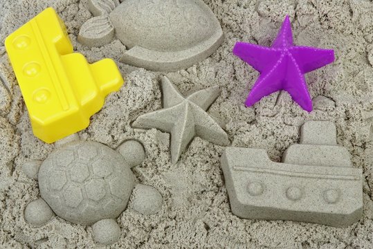 Mold Sand Beach Toy Outdoor Play Game Close-up