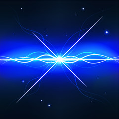 Deep space pulsar - editable vector graphic