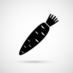 carrot vector illustration isolated on white background