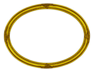 Ovaler Bilderrahmen in Gold