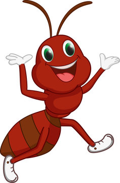 happy ant cartoon