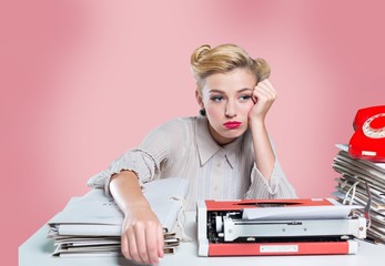 Desk, document, old fashioned.