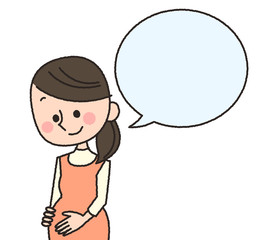 妊婦　ふきだし