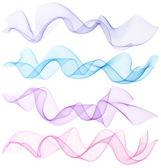 Wave abstract images, color design