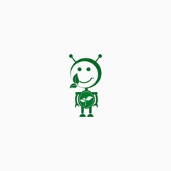 logo environmentally friendly robot