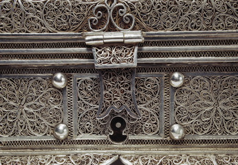 golden and silver filigree