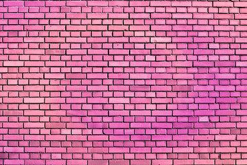 Fototapeta na wymiar pink weathered brick wall background