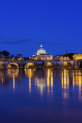 View on St. Peter's Basilica in Rome