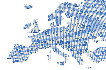 Mappa Europa 3D texture