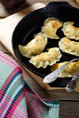 Dumplings with cabbage
