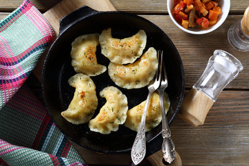 Nourishing dumplings with cabbage