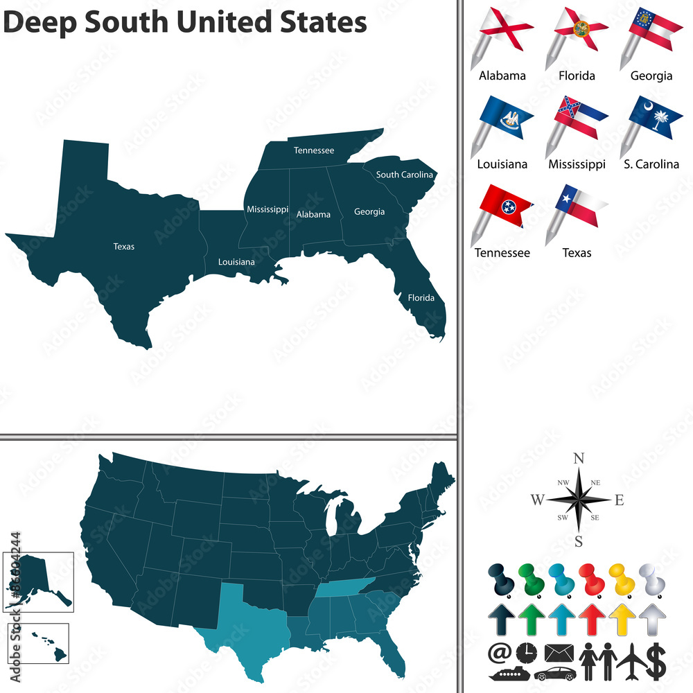 Wall mural Deep South United States