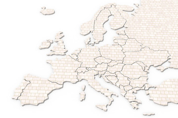 Mappa Europa 3D texture
