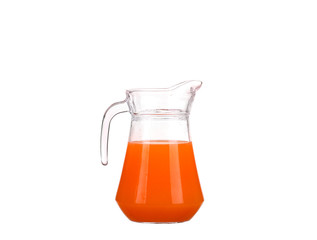 Grapefruit juice and grapefruit isolated on white