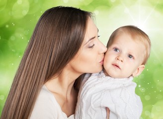 Mother, mom, smiling.