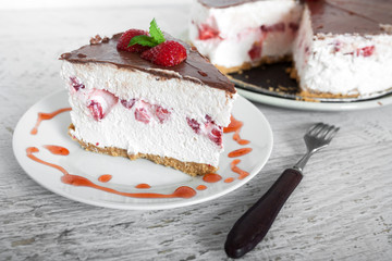 Strawberry Cake Slice