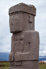 Monolite Ponce . Tiwanaku, tempio di Kalasasaya, Bolivia