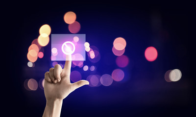 Fototapeta premium Media interface