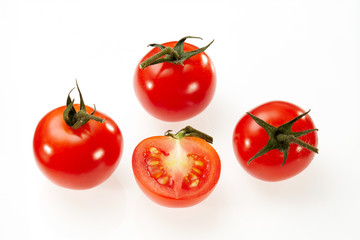 Tomato isolated on white background