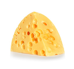 Cheese isolated on a white background