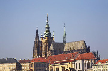 Saint Vitus Cathedral in Prague. Czech Republic