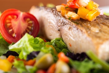 Fish, Grilled, Giant Perch.