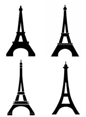 Tour Eiffel en 4 icônes