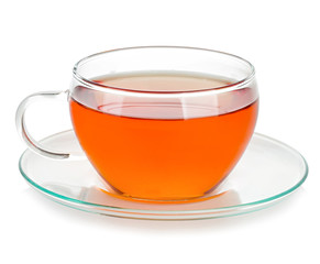 Cup of tea isolated on white
