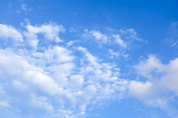 beautiful clouds in blue sky.