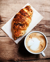 Coffee with croissant