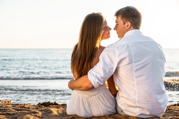 Fototapeta premium Adults, beach, beautiful.