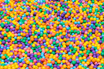 colorful plastic balls texture background