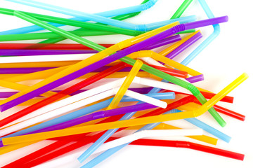 colored tubules for a cocktail