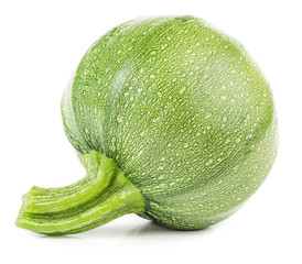 Raw round courgette
