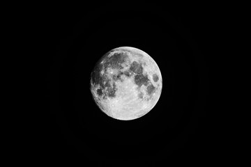 The moon. Russian nature