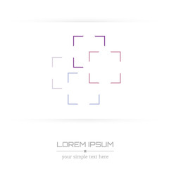 Abstract Creative concept vector image logo of real estate for